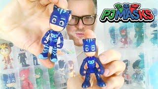 Hasbro vs Just Play PJ Masks Complete Figure Collection Characters Comparison Storage Toy Box