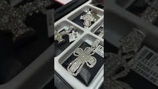 White Gold Vs Yellow Gold Iced Out Pendants | Mr.Goldman and Sons