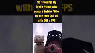 My Broke Friend trying High End PC for the first time #pcgaming #pcbuild #nvidia #amd #gpu #gaming