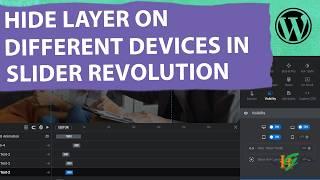 How to Hide Layer on Different Device Sizes in Slider Revolution in WordPress | Desktop | Mobile