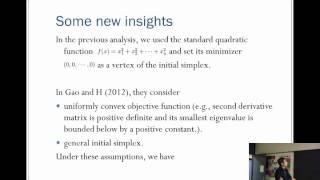 The Nelder Mead Simplex Algorithm  Effect of Dimensionality and New Implementation - Lixing Han