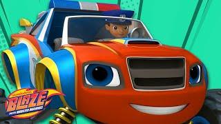 Officer Blaze and AJ Save Axle City!  | Blaze and the Monster Machines