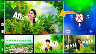 Trending anaganagaa ooru song lyrics video editing in kine master Telugu