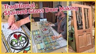 Traditional Stained Glass Door Making