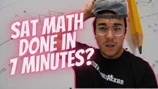 How to ACE the SAT Math in 7 minutes | Shortcuts, Tricks, and Tips 