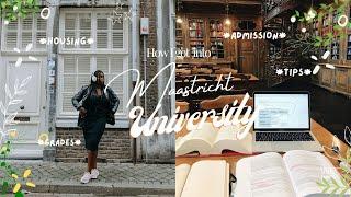 How I got into Maastricht University! (European Law School), admission, grades, housing + more!
