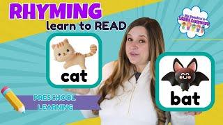 PRESCHOOL Learning Video | FUN Rhyming Words with Ms Jessica