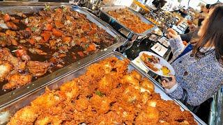 1000 customers visit every day!! Amazing Korean Buffet Master / Korean street food