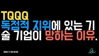 [TQQQ] 독점적 지위에 있는 기술 기업이 망하는 이유 LIVE