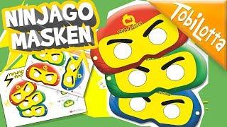 Ninjago Masken Basteln DIY Ideen Kinder Mamablog Elternblog DIY Inspiration Crafty Kids