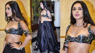 Gorgeous  Pernia Qureshi Arrived at Manish Malhotra Diwali House Party 