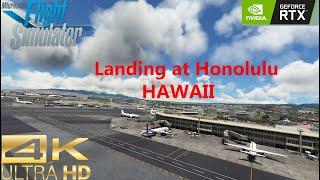 Airbus A320 - Hawaiian Airlines I Landing at Hawaii I Ultra Graphics 4K-60FPS