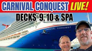 Onboard Carnival Conquest LIVE with Tall Man's Cruise Adventures