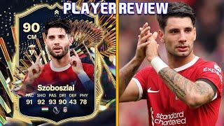 THIS CARD IS WILD!  90 LIVE TOTS SZOBOSZLAI PLAYER REVIEW! FC 24 ULTIMATE TEAM