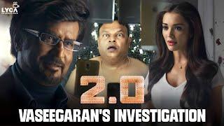 Vaseegaran's Investigation | 2.0 Movie Scene | Rajinikanth | Akshay Kumar | Amy Jackson
