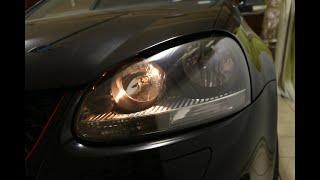 VW Golf 5 Gti headlight & park bulb replacement DIY