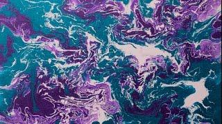 Fluid painting "Viridian (no.1)" by Charles E. McNeal