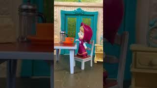 No Working Today  Masha and the Bear Original Stop Motion Short - Stories with Toys - Imagination