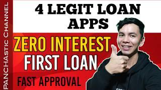 TOP 4 LEGIT ZERO INTEREST LOAN APPS | VLOG NO. 163