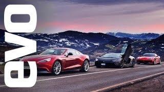 Ferrari F12 vs Lamborghini Aventador vs Aston Vanquish | evo REVIEW