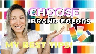 HOW TO CHOOSE COLORS FOR YOUR BRAND | Color palette tips for business owners!