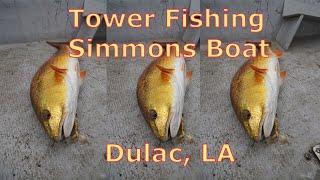 Fall Fishing for Red Fish out of a Simmons Tower Boat in Dulac, Louisiana