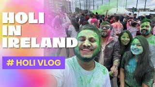 Holi Vlog 2024 | First Holi in Ireland | VHCCI Event | Bollywood Holi Party #vlog #holi #ireland