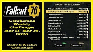 Completing Weekly Challenges From March 11 To March 18, 2025 - Fallout 76 Weekly Challenge Guide