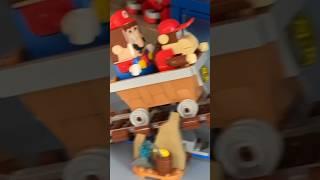 LEGO Mario Diddy Long’s Mine Cart Ride Mishap #lego #donkeykong #legomario