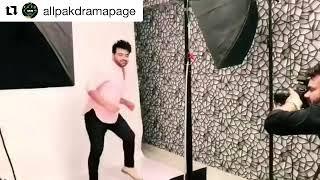 Kashif baloch dancing behind the scene