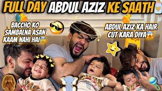 Aaj Ka Pura Din Abdul Aziz Ke SaathAbdul Aziz Ka Hua Hair Cut🫣| Aman’s Family