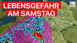 Explosive Gewitterlage am Wochenende in Deutschland