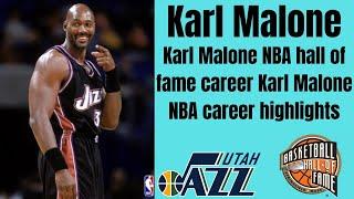 Karl Malone NBA hall of fame career Karl Malone NBA career highlights