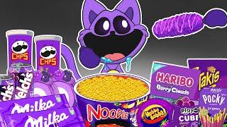 Best of Convenience Store PURPLE Foods Mukbang with CATNAP | POPPY PLAYTIME CHAPTER3 Animation |ASMR