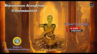 Bharatanatya Arangetram 15.09.2024 மாதங்கி  பஞ்சலிங்கம்