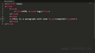 HTML code Tag