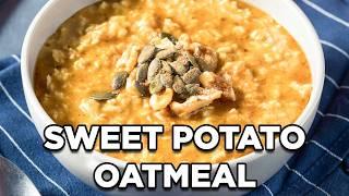 Creamy Sweet Potato Oatmeal on the Stovetop