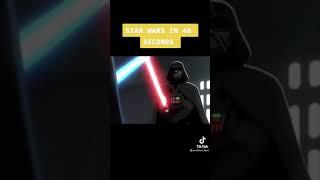 STAR WARS IN 40 SECONDS #StarWars #AnakinSkywalker #LukeSkywalker #SkywalkerFamily #Skywalker #40sec