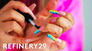 I Tried A 90s Nostalgia Nail Art Challenge | Show Off | Refinery29