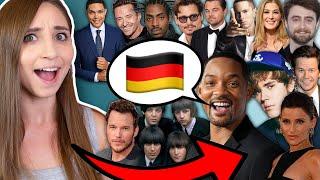 German reacts to INTERNATIONAL CELEBRITIES speaking German! | Feli from Germany