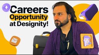 Careers Opportunity at Designity!