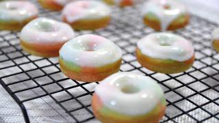 How to Make Mini Rainbow Donuts!