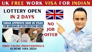 Uk Free Work Visa For Indian Without Job Offer ! 3000 Free Visas For Indian Young Professionals