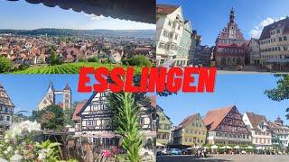 Esslingen - Urlaub in Deutschland 2022 Teil 11 - Sehenswürdigkeiten Altstadt Marktplatz Cafés