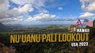 Nu‘uanu Pali Lookout 2023 I Hawaii | Oahu Island | USA | In 4K