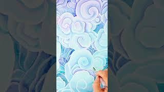Coral Kaleidoscope: Mixed Media Time-lapse 4K #seascape #oceanscape #art #underwaterpainting