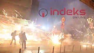 Pamje ekskluzive nga sulmi me fishekzjarre ndaj Policisë së Kosovës