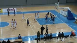 Karpos Sokoli - Strumica Part 2 Milos Andrejevic No. 6 Shirt  Blue 19 pts 10 reb 3st 2 as 28 eff