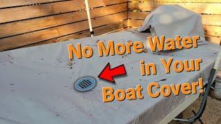 How to Waterproof Boat Cover & Remove Pooling Rain Water