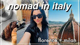 alone in italy // my first 2 weeks exploring florence + milan!